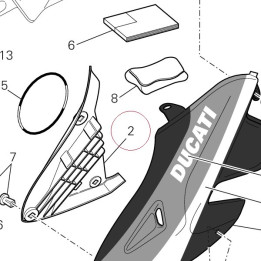 Fairing, inner left 48012531A