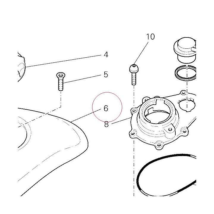 Fuel tank cover 48012541A