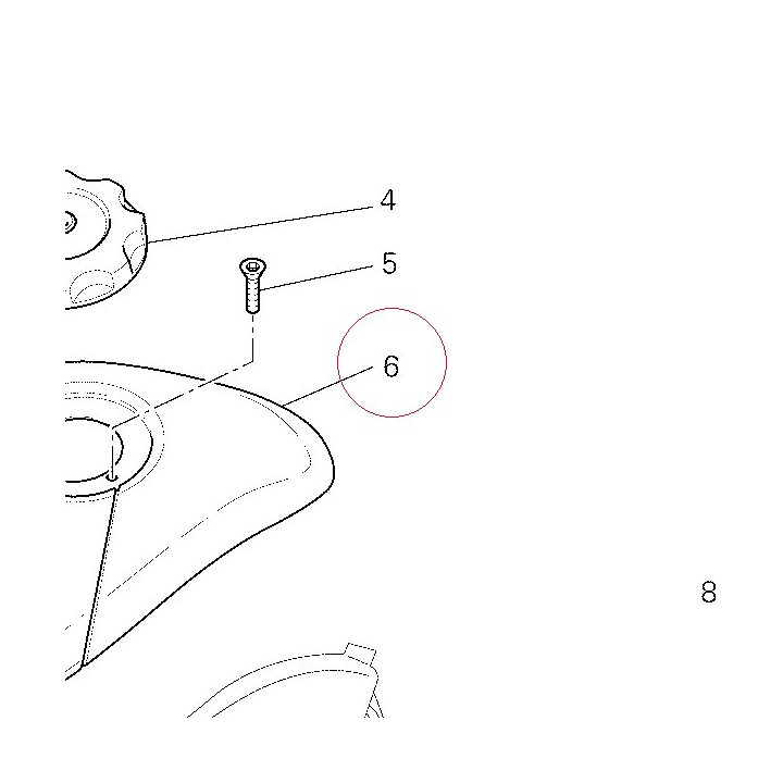 Fuel tank cover 48012542B