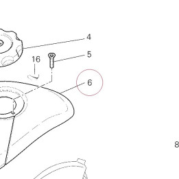 Fuel tank cover 48012543AA