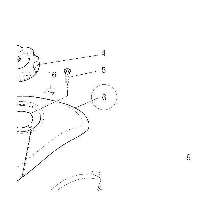 Fuel tank cover 48012543AA