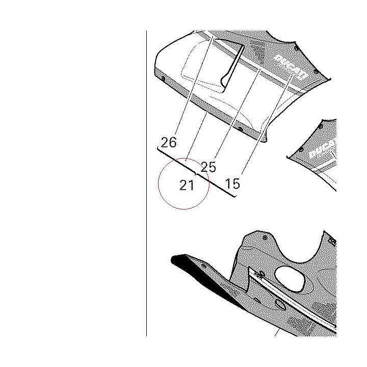 Fairing, right 48012551AW