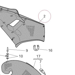 Fairing, left 48012561AA