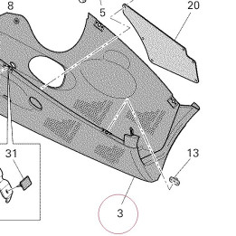 Lower fairing 48012571AA