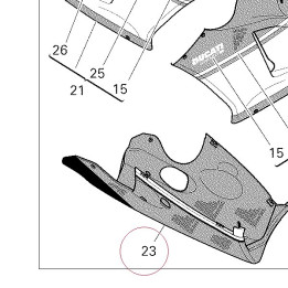 Lower fairing 48012571AW