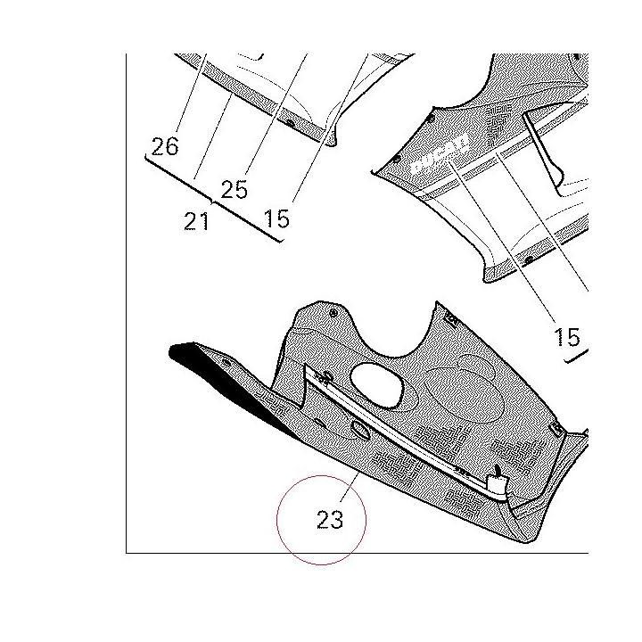 Lower fairing 48012571AW