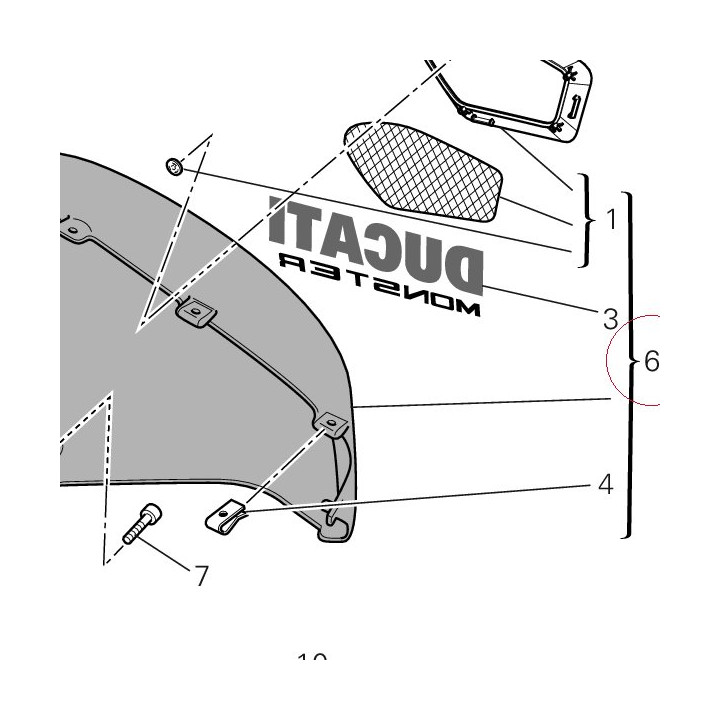 Fairing, left 48012591DA