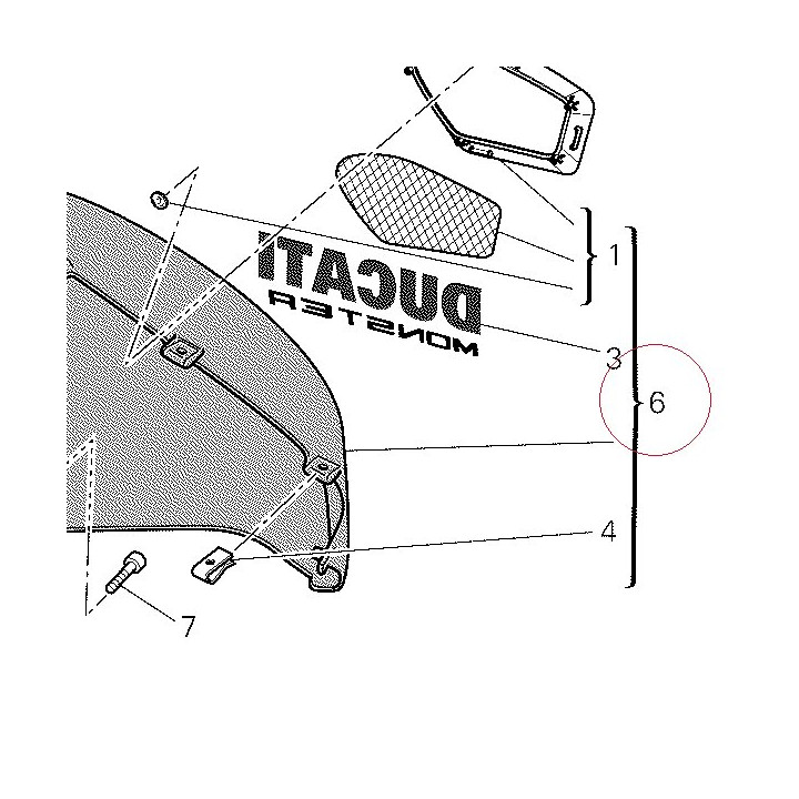 Fairing, left 48012591DB