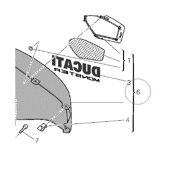 Fairing, left 48012591DS