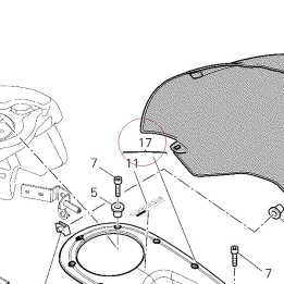 Cover, tank front 48012631C