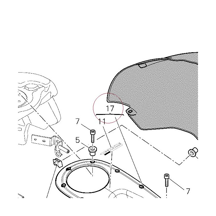 Cover, tank front 48012631C