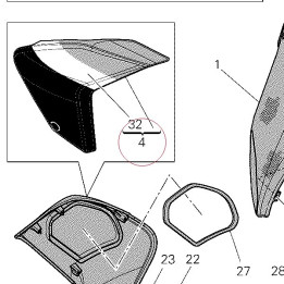 Air deflector front right 48012902AH
