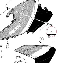 Air deflector front left 48012912AH