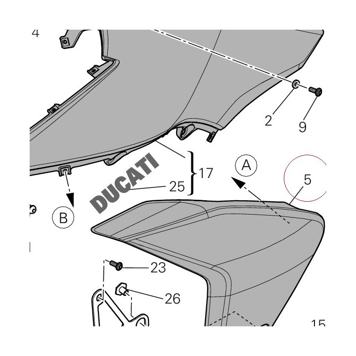 Cover, radiator, left 48012912AW
