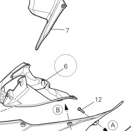 Half-fairing front bottom 48012931A