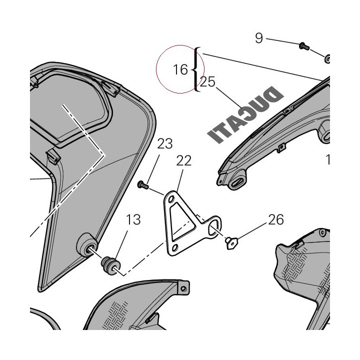 Cover, tank right 48012943AA