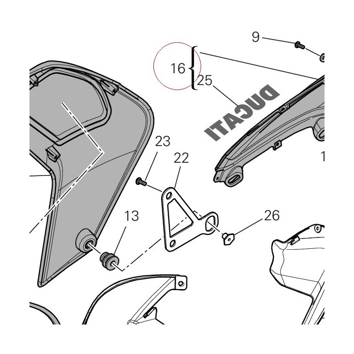Cover, tank right 48012943AW