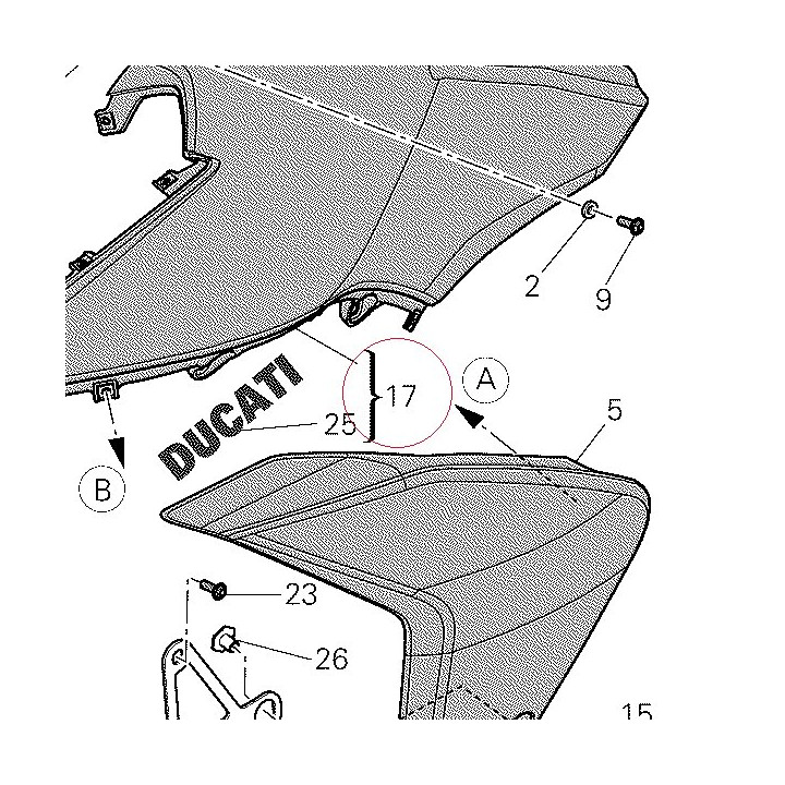 Cover, tank left 48012951AQ