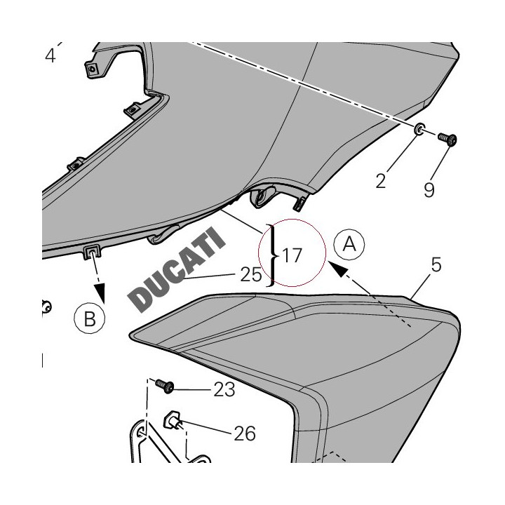 Cover, tank left 48012953AA