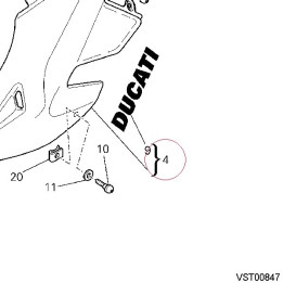 Fairing, left 48012991BA