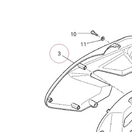 Fairing, right 48013001BA