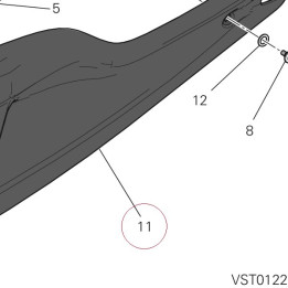Lower fairing, left 48013161AE