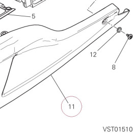 Lower fairing, left 48013161AK