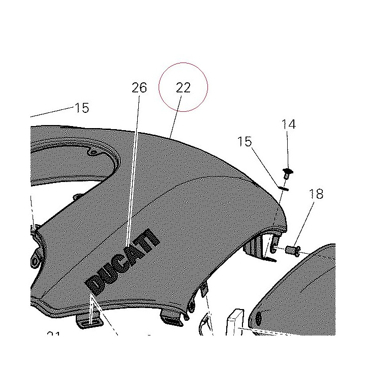 Fuel tank cover 48013191AA