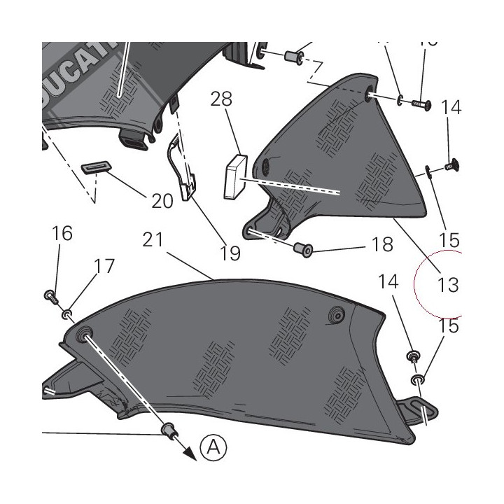 Left cap 48013291A