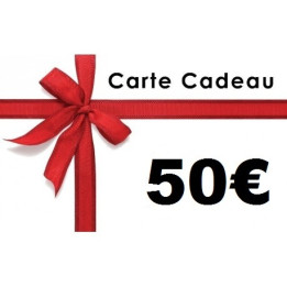 CARTE CADEAUX 50 EUROS
