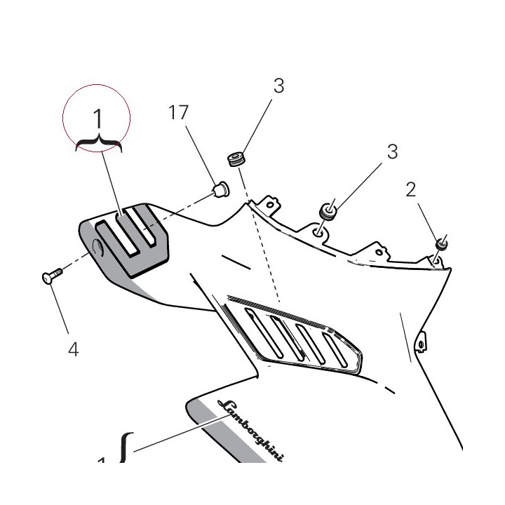 Right cover 48014501AA