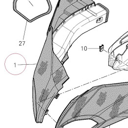 Fairing, right 48014911A