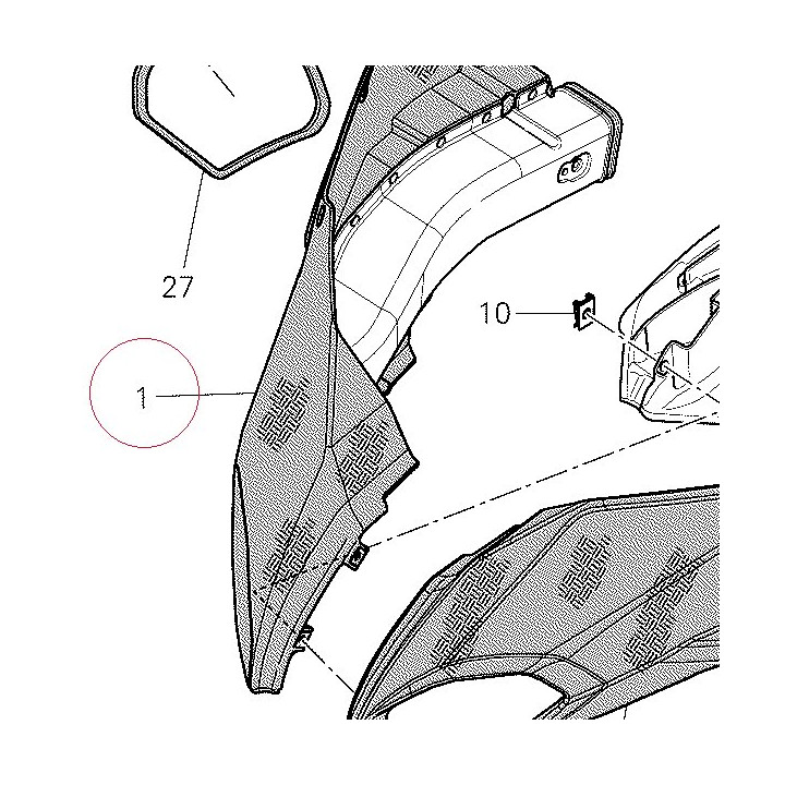 Fairing, right 48014911A