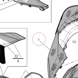 Fairing, right 48014912A