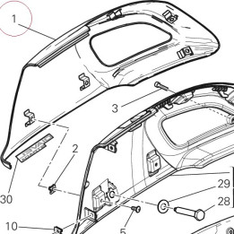 Cover, radiator, right 48014963AB