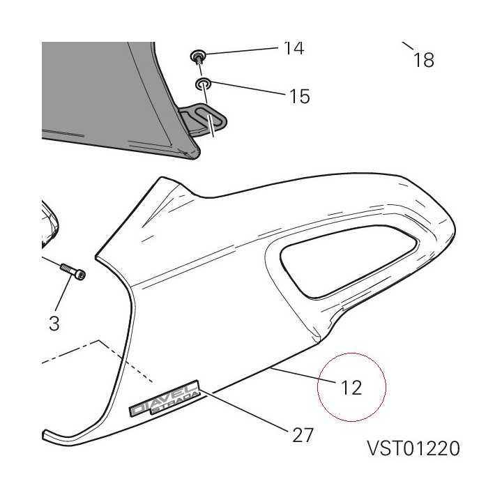 Cover, radiator, left 48014973AB