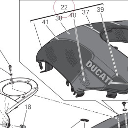 Fuel tank cover 48015221AX
