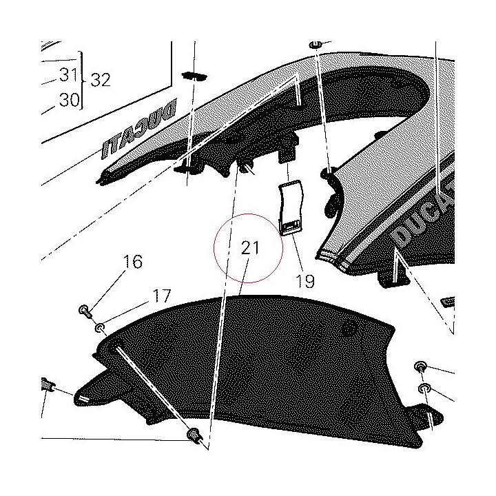 Cover, radiator, right 48015231A