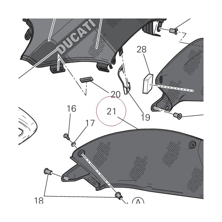 Right cap 48015231AB