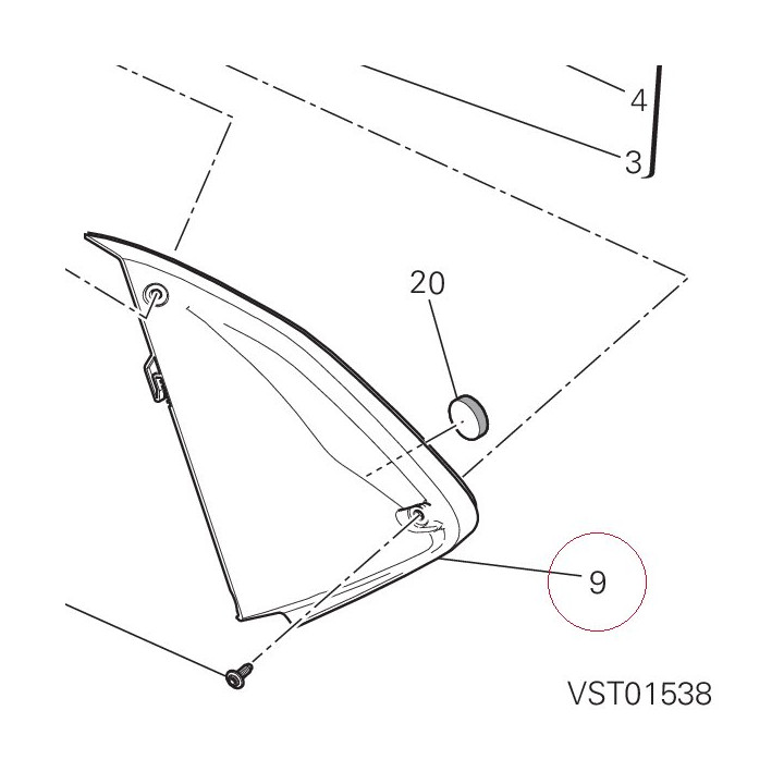 Panel, side left 48015711A