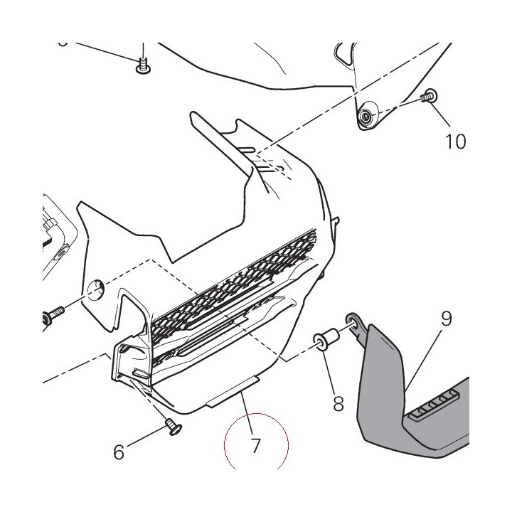Radiator protection 48016061B
