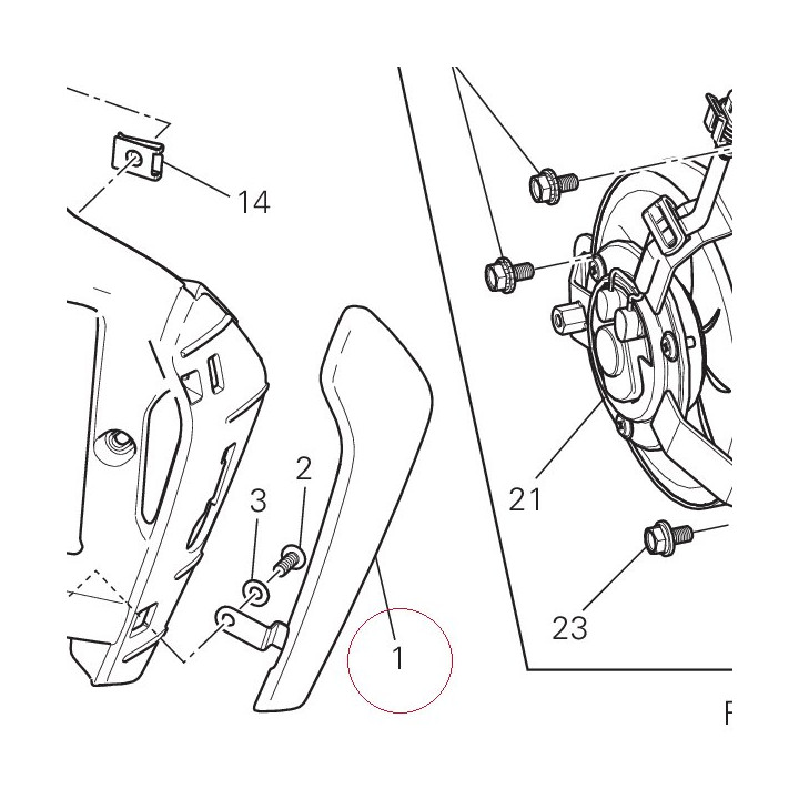Right cover 48016211B