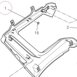 Cover radiator right 48016281B