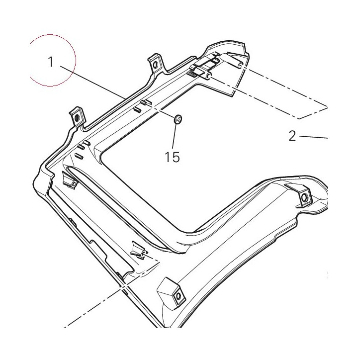 Cover radiator right 48016281B