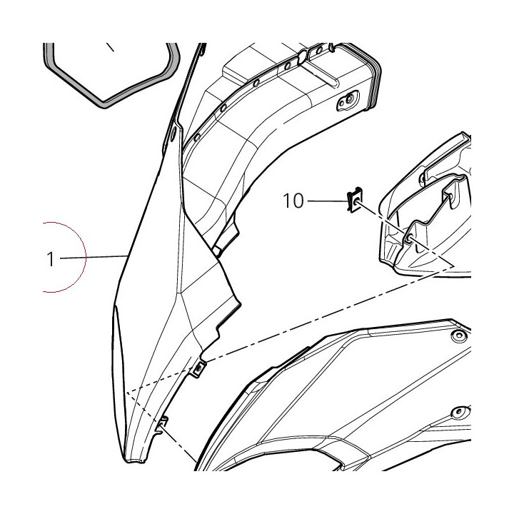 Fairing, right 48016331A