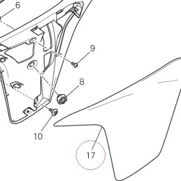 Cover, radiator, left 48016852AA
