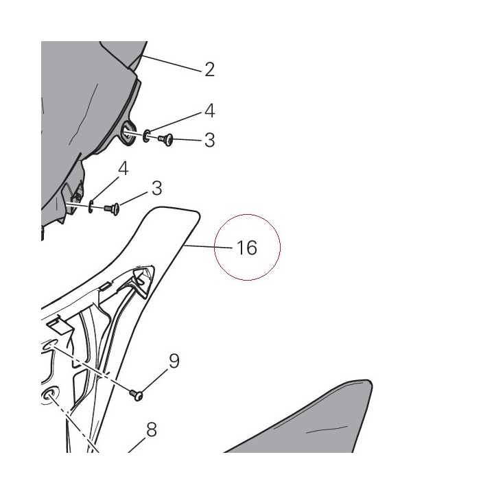 Left holder 48016882A