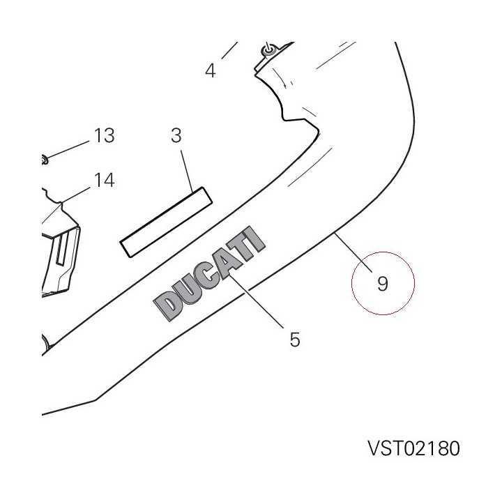 Cover, radiator, left 48016922A