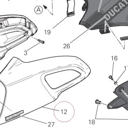 Cover, radiator, left 48017041AA