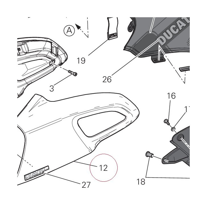 Cover, radiator, left 48017041AA